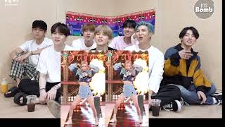 BTS REACTION ROSE PRETTY SAVAGE FANCAM [upl. by Rhu550]