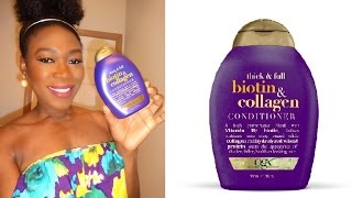 Organix OGX Thick amp Full Biotin amp Collagen Conditioner [upl. by Rehsa]