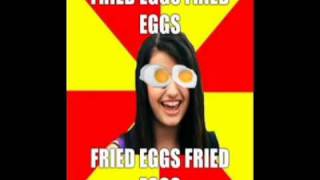 REBECCA BLACK quotFRIDAYquot Food Parody quotFried Eggsquot [upl. by Nortal]