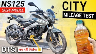 2024 Pulsar NS125 Mileage Test  NS125 Mileage  NS125 New Model Mileage Test 125 Ride ReviewNew [upl. by Gierk]