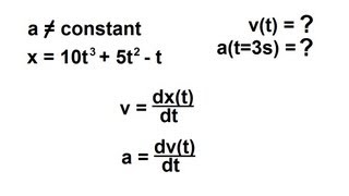 Physics 2  Motion In OneDimension 22 of 22 Acceleration Not Constant [upl. by Ecydnak]