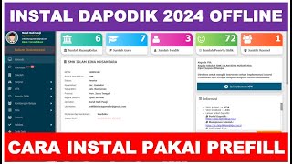 CARA UPDATE DAPODIK 2024 REGISTRASI OFFLINE PAKAI PREFIL [upl. by Wulf]