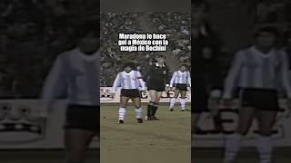 Maradona jugó y le metió gol a México ⚽️🇦🇷🎩 seleccionmexicana [upl. by Ardolino]