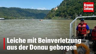 Leiche mit Beinverletzung aus der Donau geborgen  kronetv NEWS [upl. by Knight]