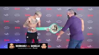 Reymart Gaballo vs Emmanuel Rodriguez  Full Weighin  reymartgaballo pinoypride boxing [upl. by Ayiotal]