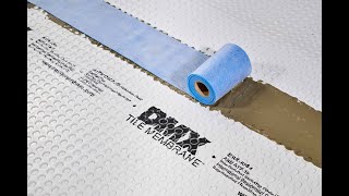 New Product DMX Tile Membrane  Installation Video  Uncoupling Membrane  Tile Underlayment [upl. by Flatto]