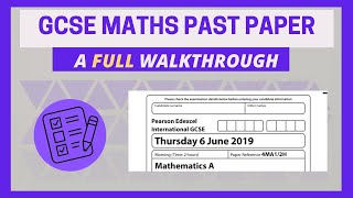 GCSEIGCSE Maths FULL Past Paper Walkthrough 2019 Edexcel IGCSE 4MA12H Higher Tier [upl. by Allehc951]