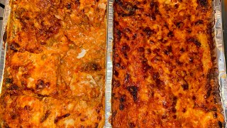 Easy Homemade Lasagna how to make Christmas Italian lasagna at home from scratch [upl. by Phillida888]