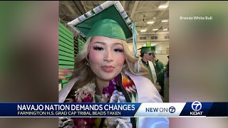 Navajo Nation council demands change amid Farmington HS graduates tribal beads removal [upl. by Vinson]