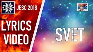 LYRICS VIDEO BOJANA RADOVANOVIC  SVET  JESC 2018 SERBIA [upl. by Akessej654]