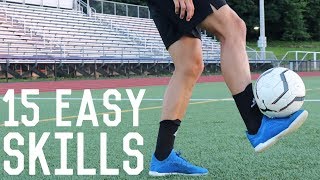 15 Easy JugglingFreestyle Skills  Learn These Simple Football Freestyle Tricks [upl. by Zulema]