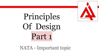 principles of design part 1  contrast  Repetition  Pattern  Rhythm  NATA preparation [upl. by Wira395]