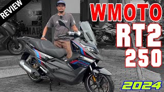 2024 NEW Wmoto RT2 250 ABS Scooter Review  Malaysia Review [upl. by Eirelam]