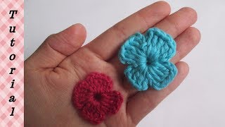 🌺🌸CÓMO HACER UNA FLOR SENCILLA A CROCHET 🌺🌸 Crochet Feliz [upl. by Mcevoy809]