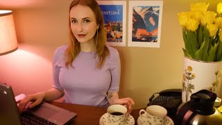 ASMR  Travel Agent Roleplay Youre going to BergenNorway✈️ Soft Spoken Tracing Paper Keyboard [upl. by Onitsuj150]