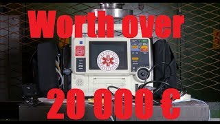 Crushing Defibrillator with Hydraulic Press [upl. by Elletsyrc241]