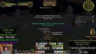 POTEEN OBOWEN playing LOTRO LANDROVAL BEORNING blue line lvl to 80 [upl. by Naraj]