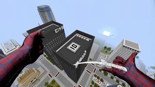 REALISTIC MINECRAFT  SPIDERMAN SAVES SPIDERGIRL [upl. by Cavill]