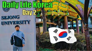 Sejong University Korea ll Student struggle ll Daily Vlog [upl. by Anil320]