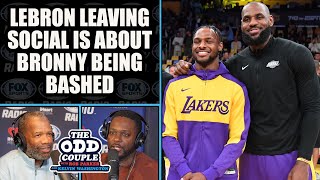 Rob Parker  LeBron Leaving Social Media is About Bronny Being Bashed [upl. by Annauj]