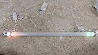 EOL fluorescent tube Sylvania F18w GREEN [upl. by Sualokcin]