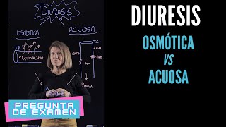 Diuresis acuosa vs diuresis osmótica Pregunta de examen [upl. by Dunham]