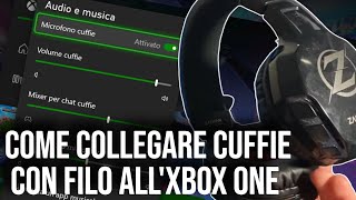 Come collegare cuffie con filo allxbox one  COME SENTIRE LAUDIO DELLA XBOX DALLE CUFFIE [upl. by Weissmann]