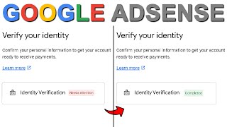 Google AdSense Identity Verification Kaise Kare  How To Verify Identity in Google AdSense in 2 Min [upl. by Raffin]