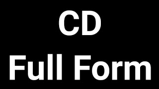 CD Full Form  CD  Full Form  CD Meaning [upl. by Paderna872]