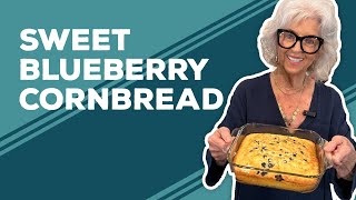 Love amp Best Dishes Sweet Blueberry Cornbread Recipe [upl. by Nemrak]