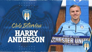 Interview  Harry Anderson On Signing Permanently With Colchester United [upl. by Golding]