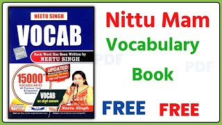 Nitu Mam Vocabulary Book PDF free download  Neetu Singh 15000 Vocabulary Latest Book Pdf 2024 [upl. by Ebby]