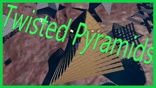 How to Build Twisting Pyramids  NMS Glitch Building glitchbuilding nomanssky pyramid [upl. by Nonregla27]