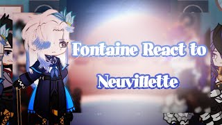 Fontaine React To Monsieur Neuvillette  WIP  BeautifulRose [upl. by Eiuqnom]