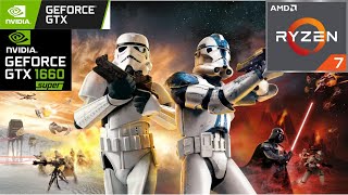 Star Wars Battlefront 2 quotDefiendo el Imperioquot  GTX 1660 SUPER  RYZEN 7 3700X [upl. by Critchfield]