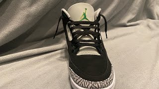 Best Way To Lace Jordan 3s Loose Lace [upl. by Yrrum]