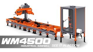 WM4500 Industrial Sawmill in Action  WoodMizer [upl. by Sankey]