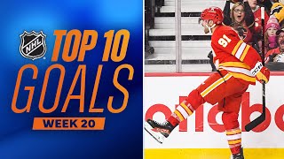 Top 10 Goals from Week 20 202324 NHL Season [upl. by Dnalhsa]