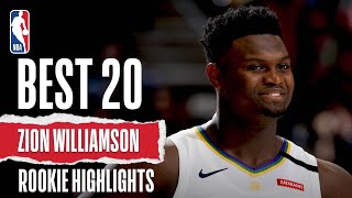 Zion Williamsons 20 BEST Rookie Highlights [upl. by Lerad]