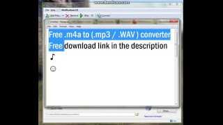 Free m4a to mp3 Converter Download link [upl. by Keemahs]