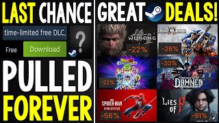 This is Getting PULLED From Steam FOREVER  LAST CHANCE to Get it  TONS of Great Steam Game Deals [upl. by Culbert]