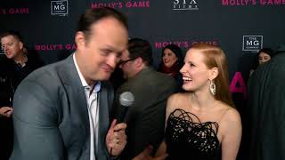 Jessica Chastain dominates in Mollys Game while making Brad Blanks nervous [upl. by Fanning822]