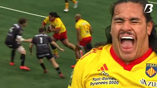 Posolo Tuilagis Performance against Oyonnax 2024 [upl. by Stacee607]