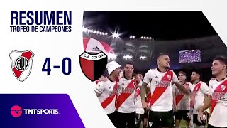 ¡EL MILLONARIO 🔴⚪ GOLEÓ A COLÓN Y SE QUEDÓ CON EL TROFEO DE CAMPEONES 🏆  River 40 Colón  Resumen [upl. by Ertsevlis591]