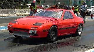 Kervin 1JZ RX7  TTASA Competition Drags Rd 4 2024 [upl. by Whit]