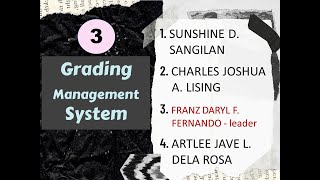 BSIT 11 Grading Management System [upl. by Tebzil]