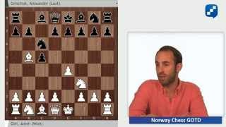 Giri  Grischuk Norway Chess Game of the Day [upl. by Atterahs]