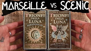 Trionfi Della Luna Paradoxical Tarot Comparison [upl. by Ahtanamas]