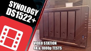 Synology DS1522 NAS Video Station Testing 4K amp 1080p [upl. by Amsirahc]