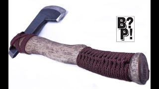 How to Wrap a Hatchet or Axe Handle With Paracord  BoredParacordcom [upl. by Ahsienahs]